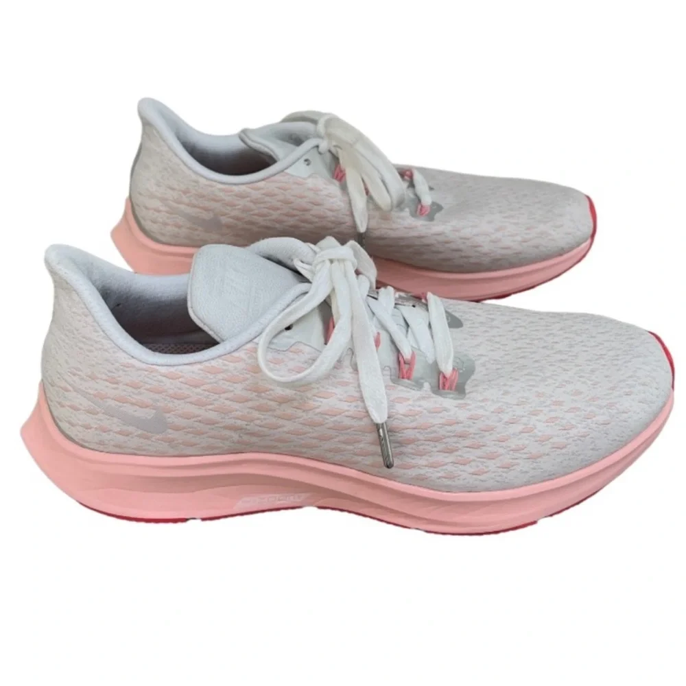 Nike Zoom Pegasus 35 Athletic Running Shoes Gray Peach Coral Pink Womens Size 11